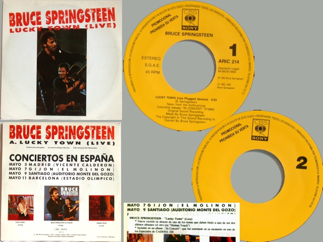 Bruce Springsteen - LUCKY TOWN (ONE SIDED)